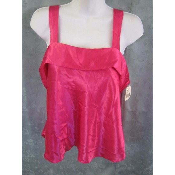 Lucie Ann II Other - Vintage Lucie Ann II Camisole Top Size 38 Magenta Satin NOS
